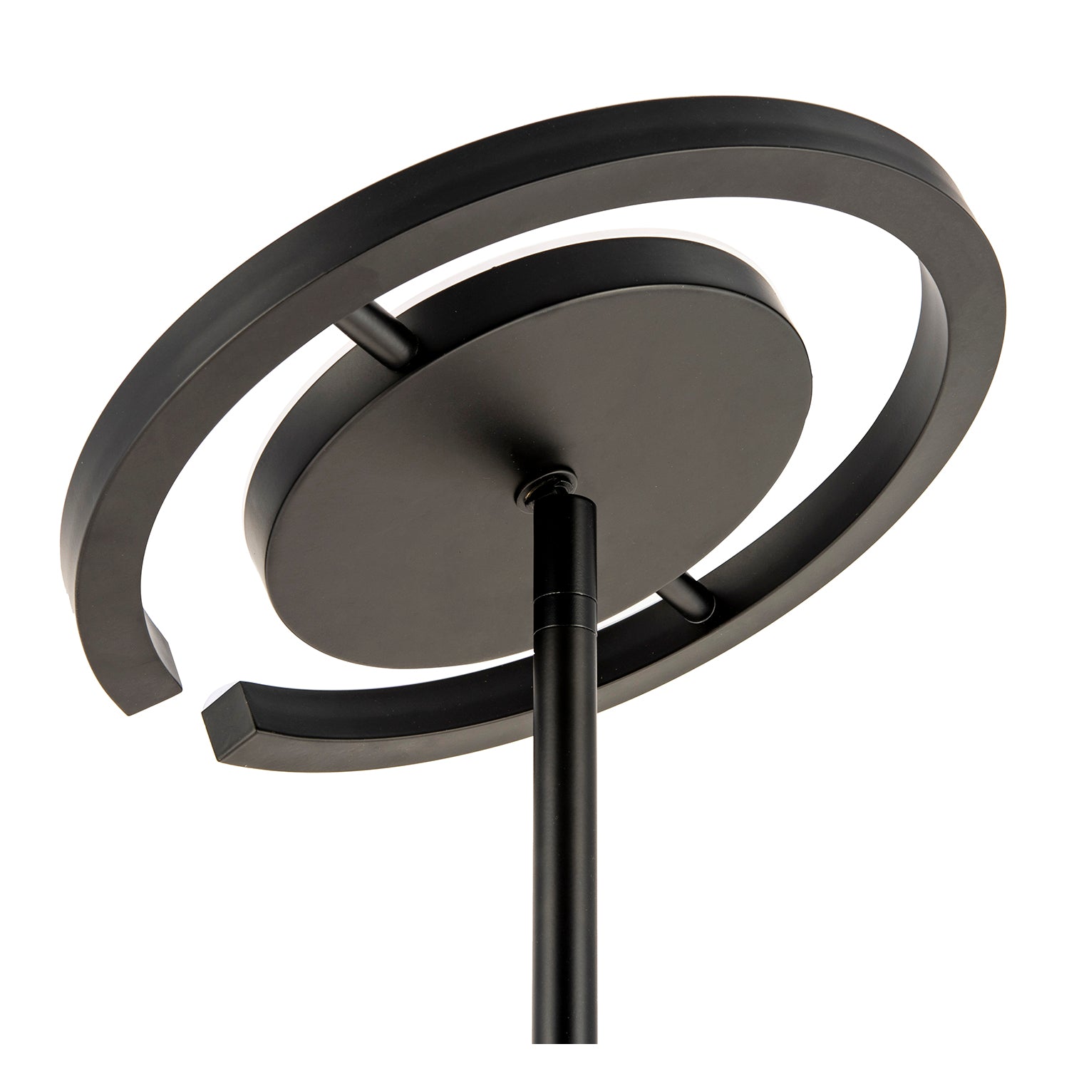 RGB and CCT Modern LED Floor Lamp in Matte Black with Remote Control Image 4