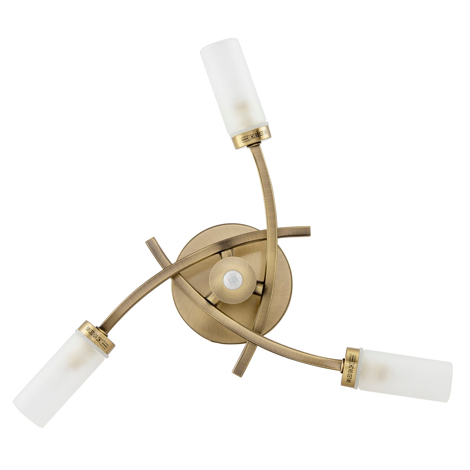 Sensor Bathroom Ceiling Light in Antique Brass with Multi Functions Image 4