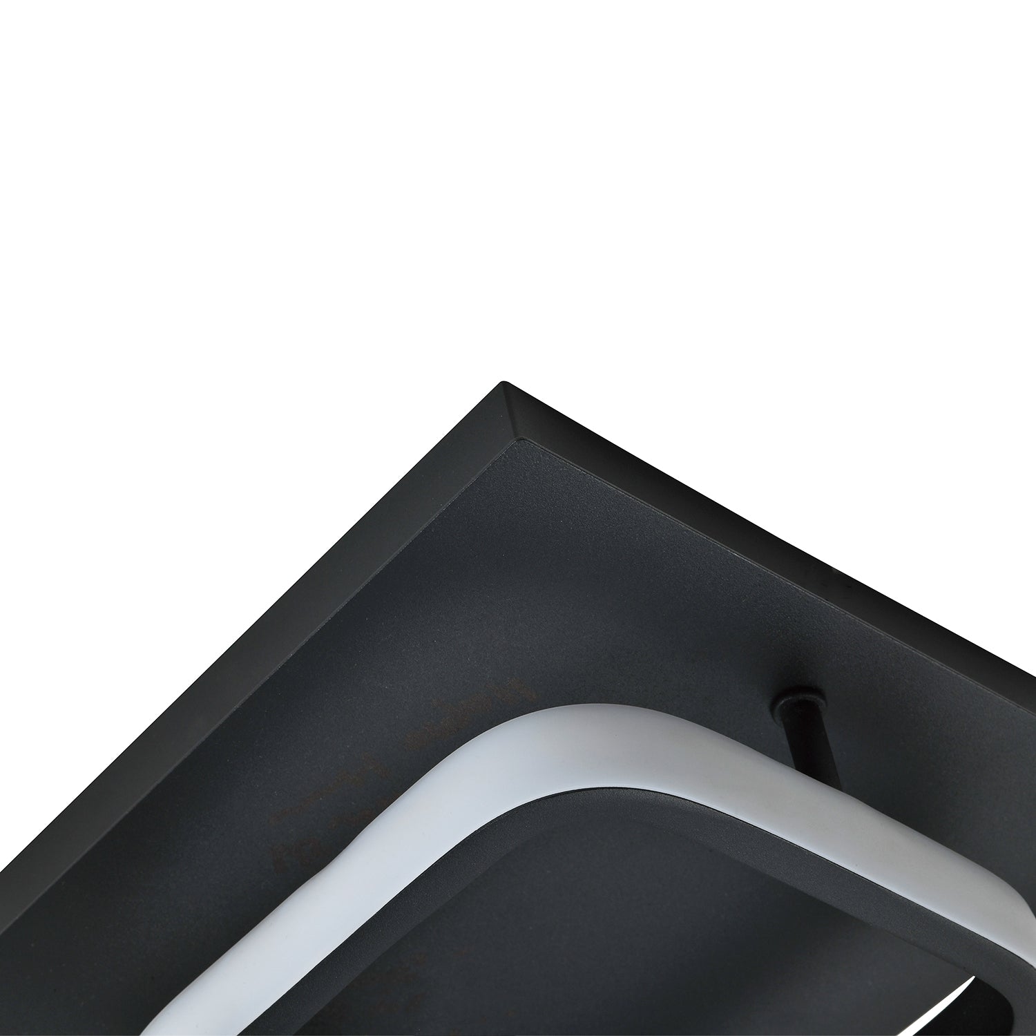 Modern Designer Square Strip 3000k LED Ceiling Lighting Fitting in Matte Black Image 3