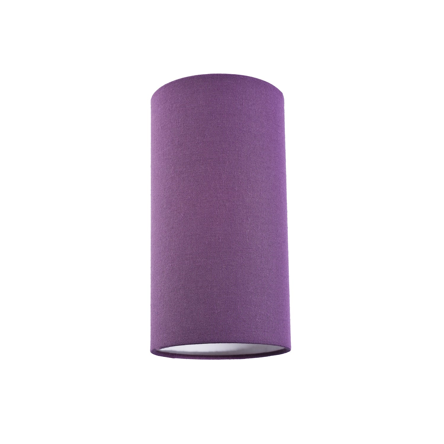 Contemporary and Stylish Vivid Purple Linen Fabric Tall Cylindrical Lampshade Image 1