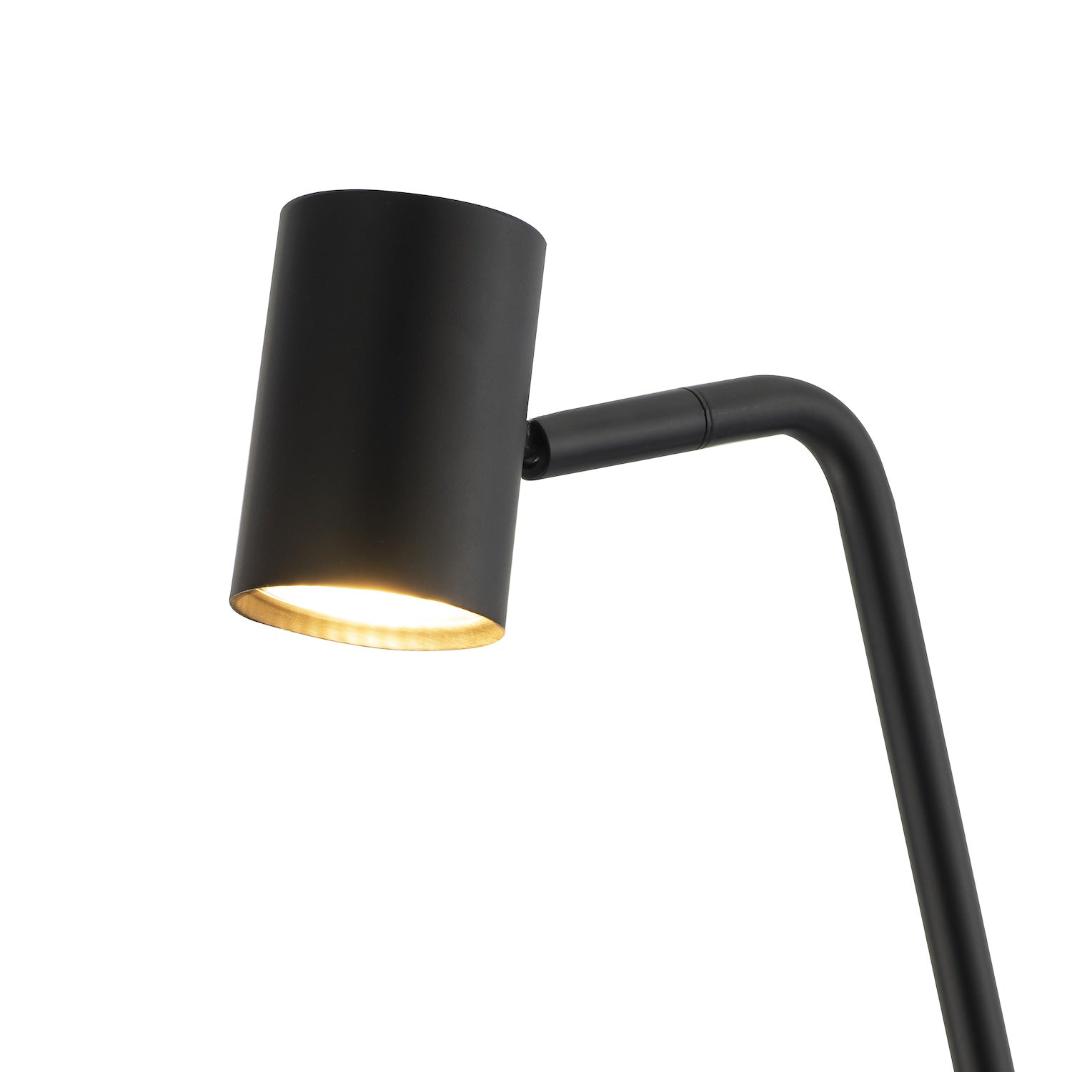 Modern LED Spot Matt Black Metal Desk Lamp with Base Switch and Adjustable Head Image 3