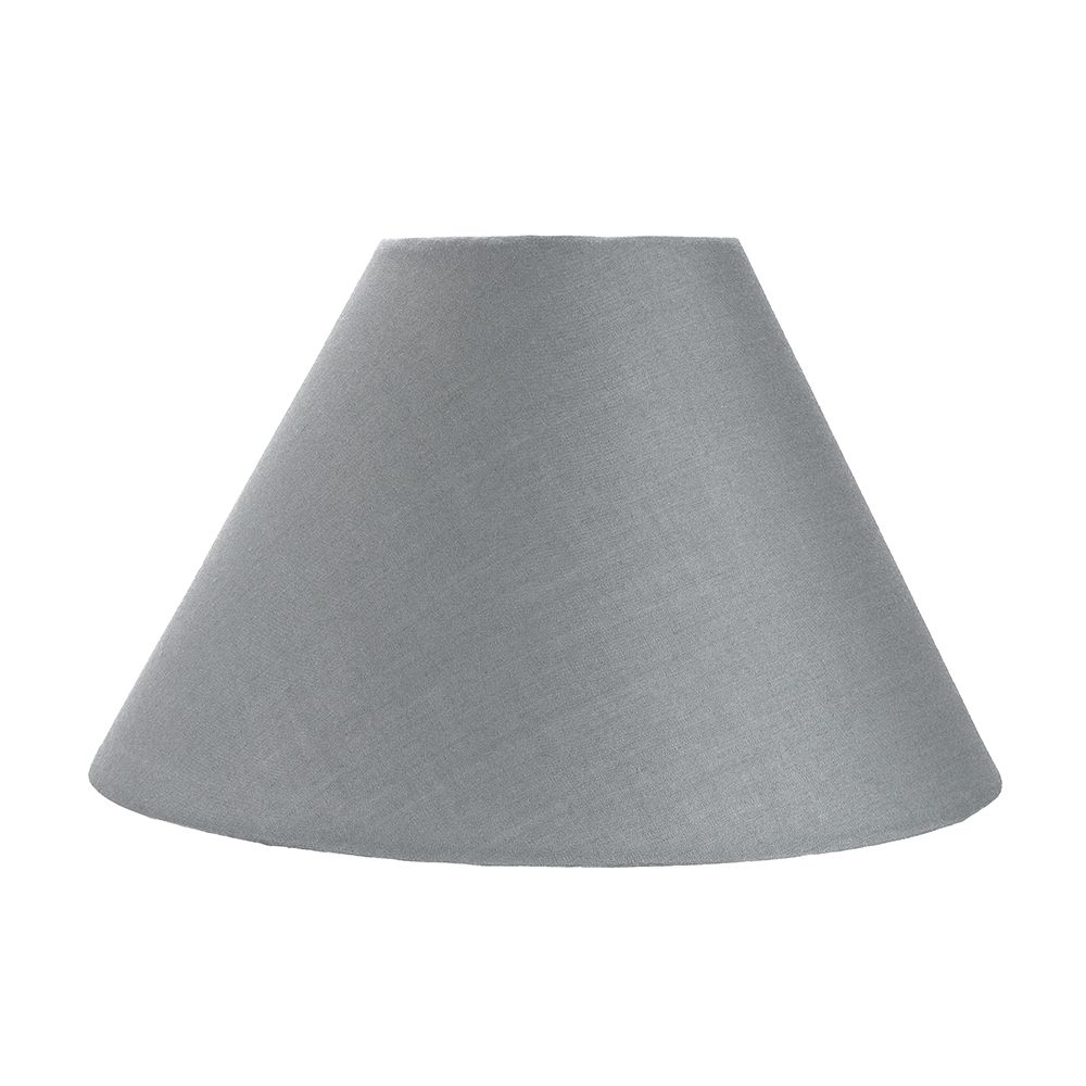 Traditional 12 Grey Cotton Coolie, Small Grey Table Lamp Shade Uk