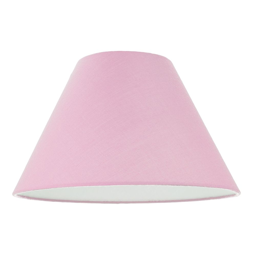 Image of 12" Soft Pink Cotton Coolie Lampshade Suitable for Table Lamp or Pendant by Happy Homewares