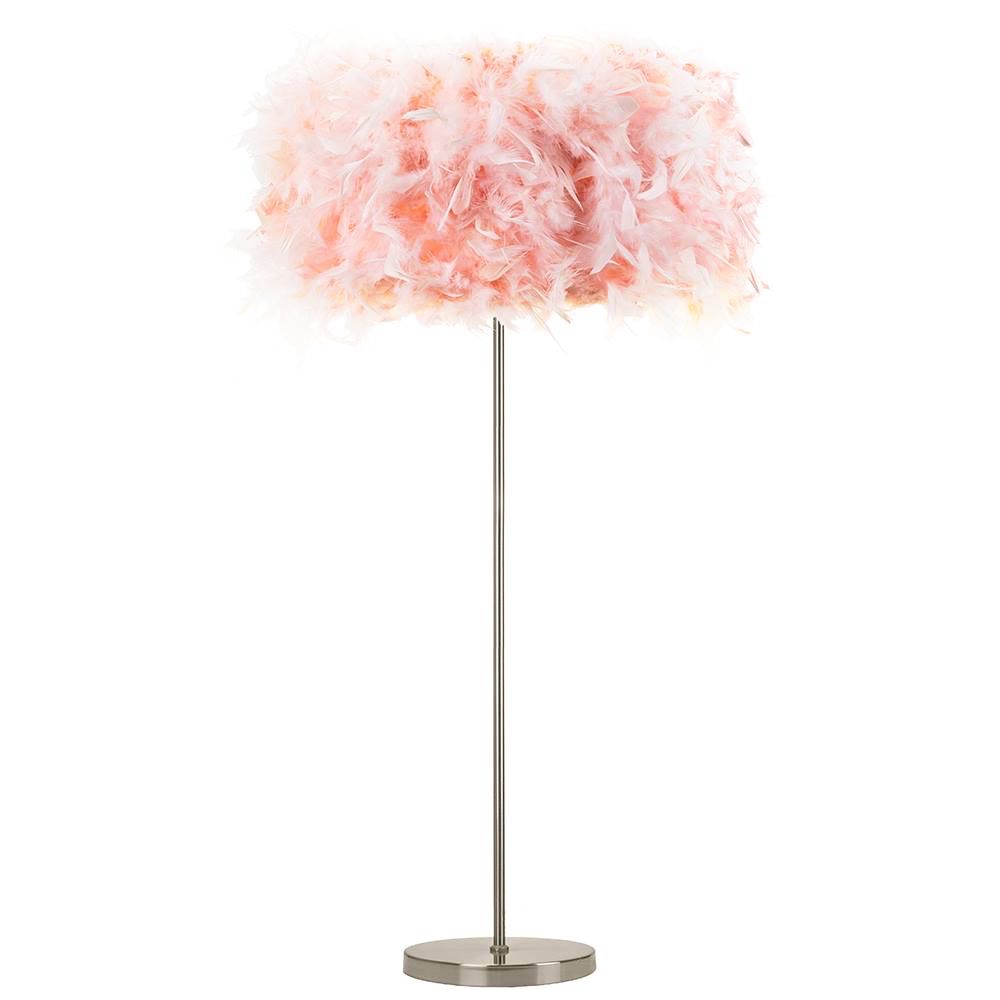 Real Pink Feather Floor Lamp, Light Pink Floor Lamp