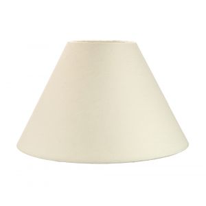 Traditional 12" Cream Cotton Coolie Lampshade Suitable for Table Lamp or Pendant