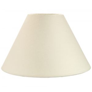 Traditional 14" Cream Cotton Coolie Lampshade Suitable for Table Lamp or Pendant