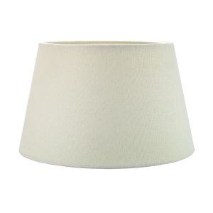 Traditional 12 Inch Cream Linen Fabric Drum Table/Pendant Lampshade 60w Maximum
