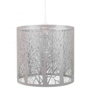 Unique and Beautiful Soft Grey Metal Forest Design Ceiling Pendant Shade