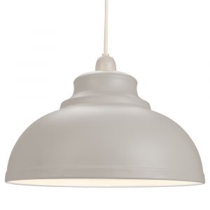 Industrial and Modern Galley Design Dove Grey Metal Ceiling Pendant Light Shade