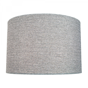 Modern and Sleek 30cm Width Light Grey Linen Fabric Drum Lamp Shade 60w Maximum