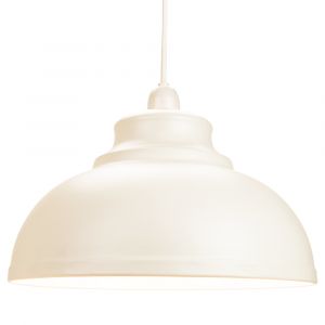 Industrial and Modern Galley Design Matt Cream Metal Ceiling Pendant Light Shade