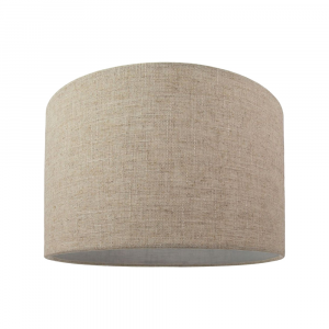 Contemporary and Stylish Natural Linen 12" Lamp Shade in Oatmeal - 30cm Diameter
