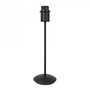 Contemporary and Sleek Matt Black Metal Table Lamp Base with Inline Switch