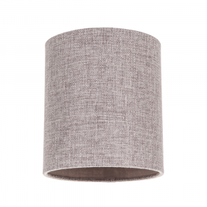 Modern and Sleek Ash Grey Linen Fabric 6" Cylindrical Lamp Shade 60w Maximum