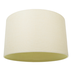 Modern Designer Cream Linen Fabric Lamp Shade with Inner Matching Cotton Lining