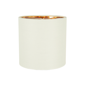 Contemporary Soft Cream 6" Clip-On Candle Lamp Shade with Copper Inner Lining