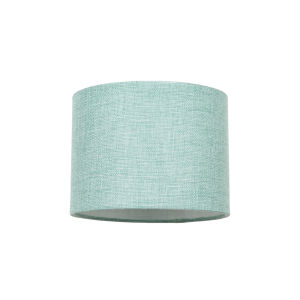 Modern Mint Linen Fabric Small 8" Drum Lamp Shade with Silver Satin Inner Lining