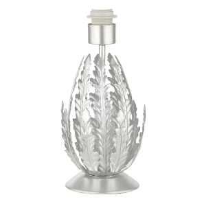 Contemporary and Unique Layer Leaf Table Lamp Base in Beautiful Silver Foil Leaf