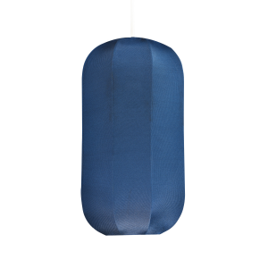 Modern Faux Silk Rectangular Pendant Lamp Shade in Navy Midnight Blue Colour
