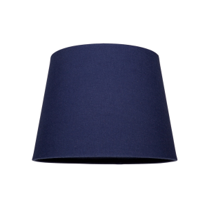 Traditional 6 Inch Navy Midnight Blue Linen Drum Clip-On Lamp Shade 40w Maximum