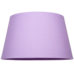 Traditional 14 Inch Soft Lilac Linen Drum Table/Pendant Lampshade 60w Maximum