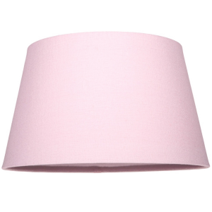 Traditional 14 Inch Soft Pink Linen Drum Table/Pendant Lampshade 60w Maximum