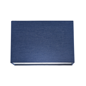 Contemporary and Stylish Navy Midnight Blue Linen Fabric Rectangular Lamp Shade