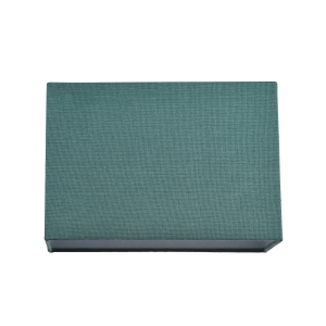 Contemporary and Stylish Forest Green Linen Fabric Rectangular Lamp Shade