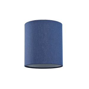 Contemporary and Elegant Midnight Blue Linen Fabric 18cm Cylinder Lamp Shade