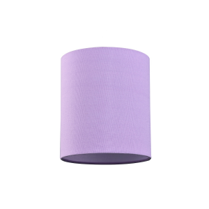 Contemporary and Elegant Soft Lilac Linen Fabric 18cm High Cylinder Lamp Shade