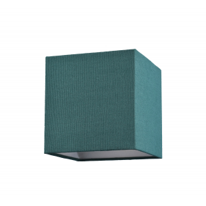 Contemporary and Stylish Forest Green Linen Fabric Square 16cm Lamp Shade