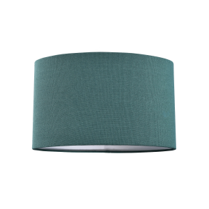 Contemporary and Stylish Forest Green Linen Fabric Oval Lamp Shade - 30cm Width
