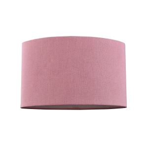 Contemporary and Stylish Blush Pink Linen Fabric Oval Lamp Shade - 30cm Width