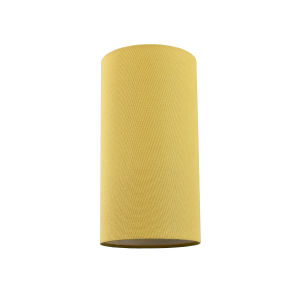 Contemporary and Stylish Mustard Ochre Linen Fabric Tall Cylindrical Lampshade