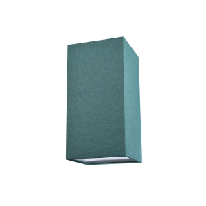 Contemporary and Stylish Forest Green Linen Fabric Tall Rectangular Lampshade