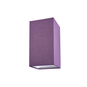 Contemporary and Stylish Vivid Purple Linen Fabric Tall Rectangular Lampshade