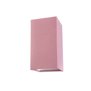 Contemporary and Stylish Blush Pink Linen Fabric Tall Rectangular 25cm Lampshade